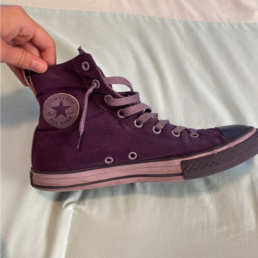 Chuck Taylor All Star Converse High Tops Eggplant Purple Womens size 4.5